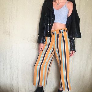 Zara cropped striped pant.